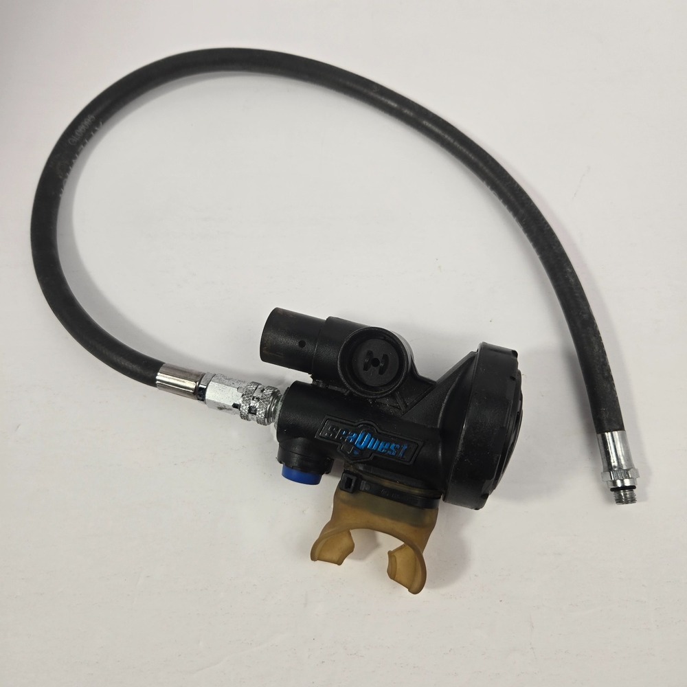 Vintage SeaQuest Scuba Diving 2nd Second Stage Regulator Octopus With LP Hose SN